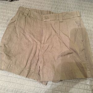 a new day Taupe Tailored Cotton-Blend Bermuda Shorts